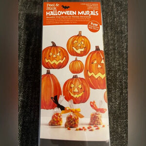 NWT Peel and Stick Holiday Mural, Jack O'Lanterns